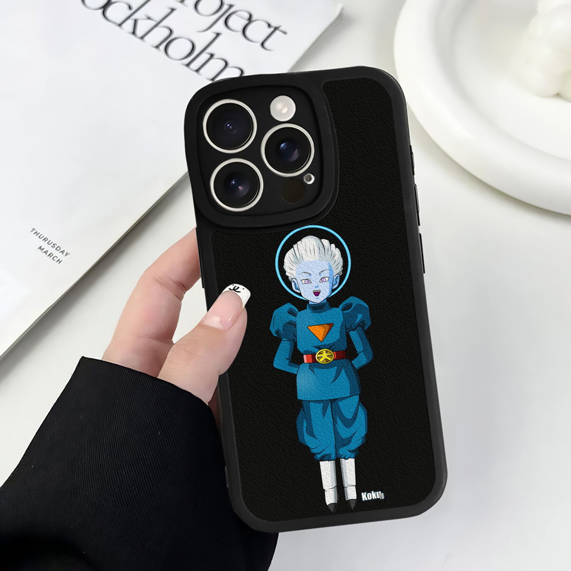 （画像用） ドラゴンボール DRAGON BALL 【iPhone 16シリーズ対応】シリコンスマホケース（レザー調） 材質：シリコン